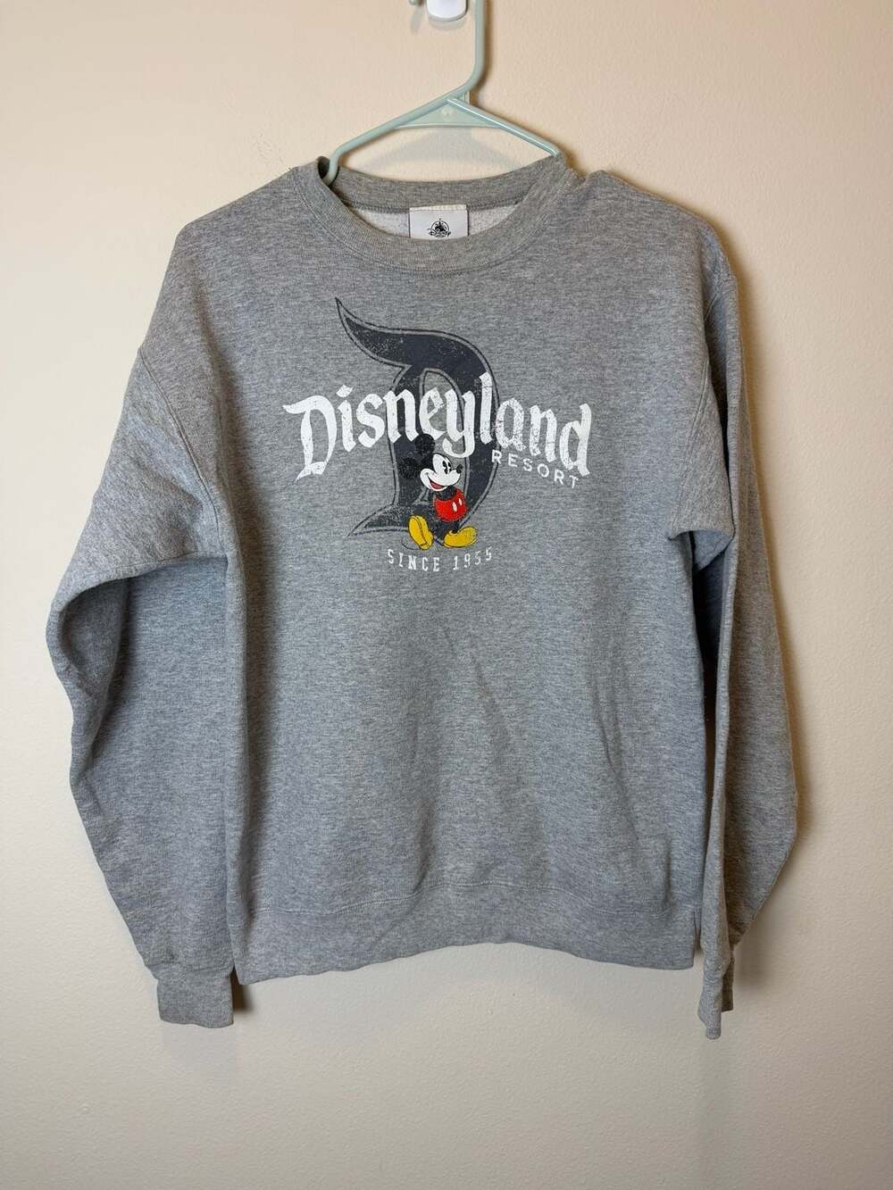 Disneyland Resort Mickey Mouse Since 1955 Graphic Gray Sweatshirt Hanes